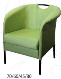 Зелено кресло луксозно  